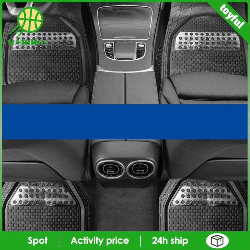 Set 4 Thảm PVC Chống Thấm Nước Màu Đen Cho Xe Hơi Sturdy