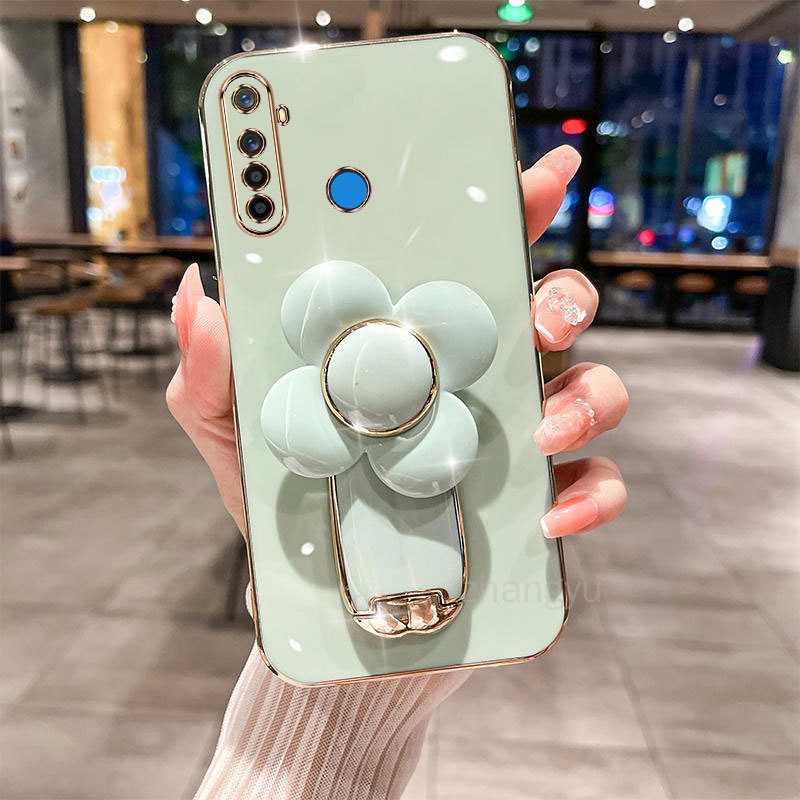 Ốp lưng Realme 5 5i 5s realme 6i c3 c3i realme 5 pro TPU Mềm Siêu Mỏng Mạ Điện Hình Cối Xay Gió 3D Chống Sốc Cho Realme 5 5i 5s realme 6i c3 c3i realme 5 pro Mạ điện Ốp Điện Thoại