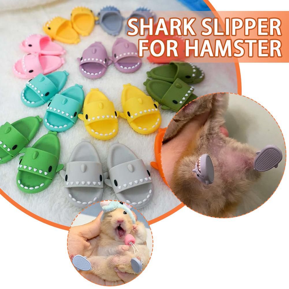 Dép Bông Đi Trong Nhà Hình Cá Mập / Chuột Hamster Dễ Thương K8L0