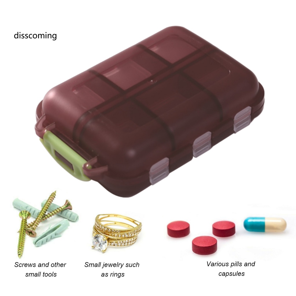 Áo Thun Tay Ngắn In Chữ SL| Hộp Đựng Thuốc 12 Ngăn Có Khóa Cài Tiện Dụng Cho Gia Đình