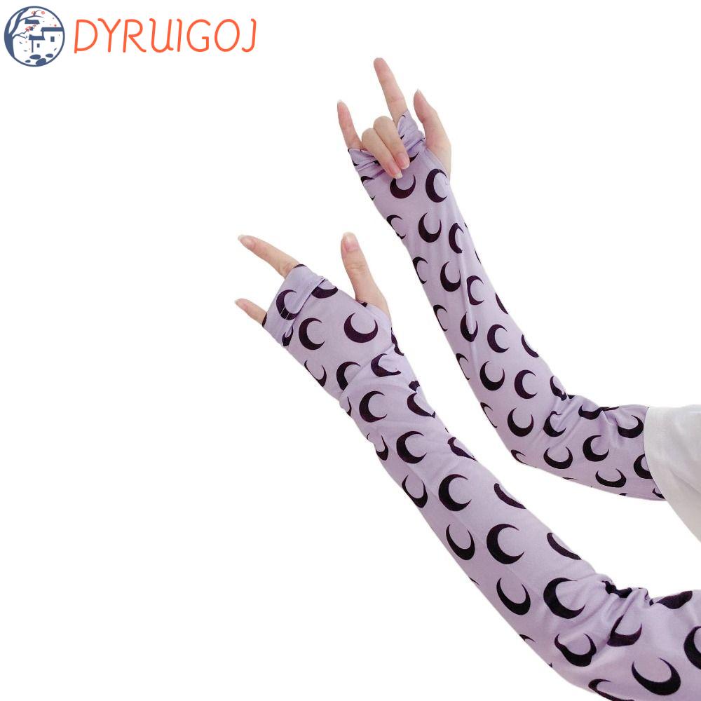 Găng Cánh Tay Chống Tia UV Họa Tiết Hoạt Hình Dành Cho Nữ