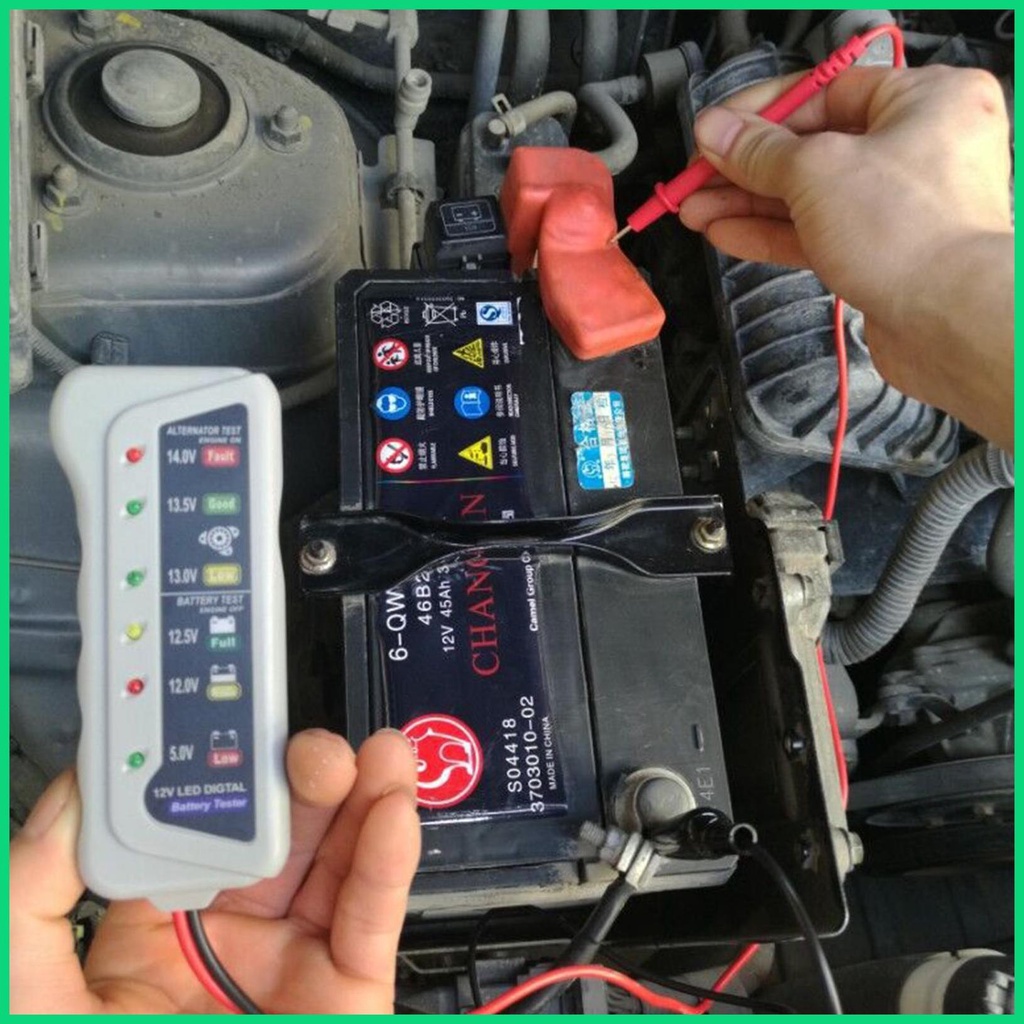 Thiết Bị Kiểm Tra Dung Lượng Pin 6V 12V Có Đèn LED Độ Chính Xác Cao Chuyên Dụng