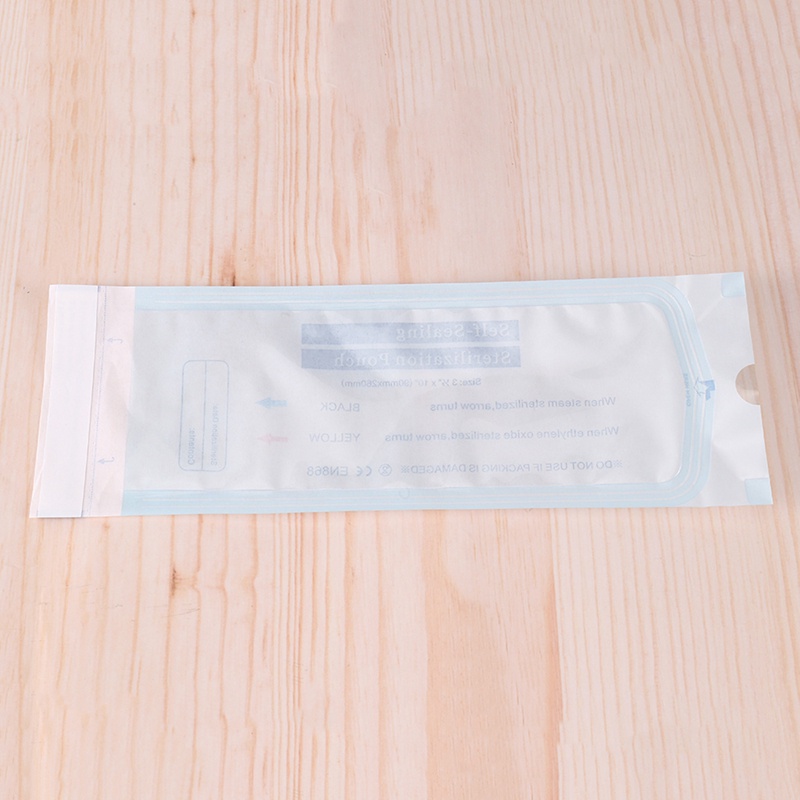 Bộ 200 Túi Giấy Khử Trùng Dùng Một Lần 90mmx260mm