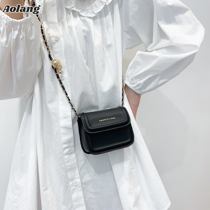 Túi Đeo Chéo Mini Hình Vuông Thời Trang Hàn Quốc Dành Cho Nữ