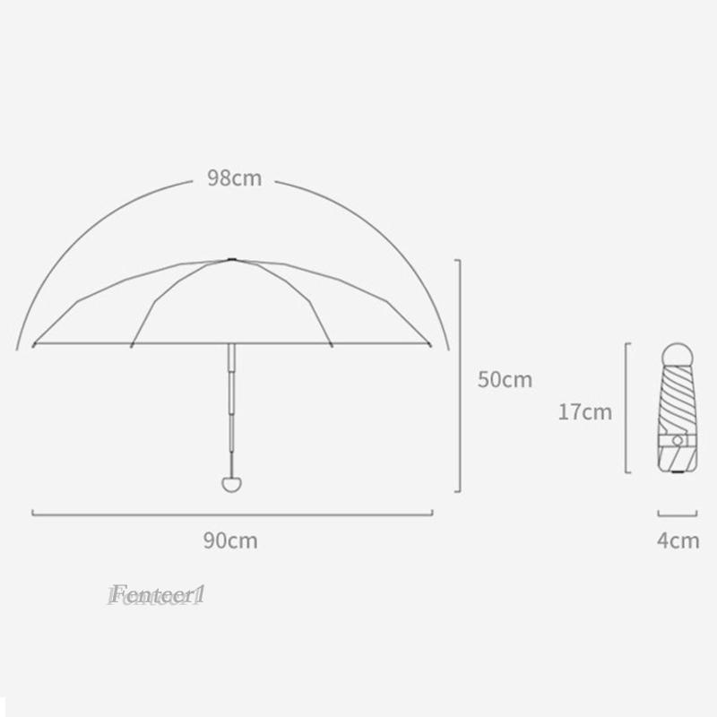 Dù Che Mưa Nắng Mini Fenteer1 Tiện Dụng