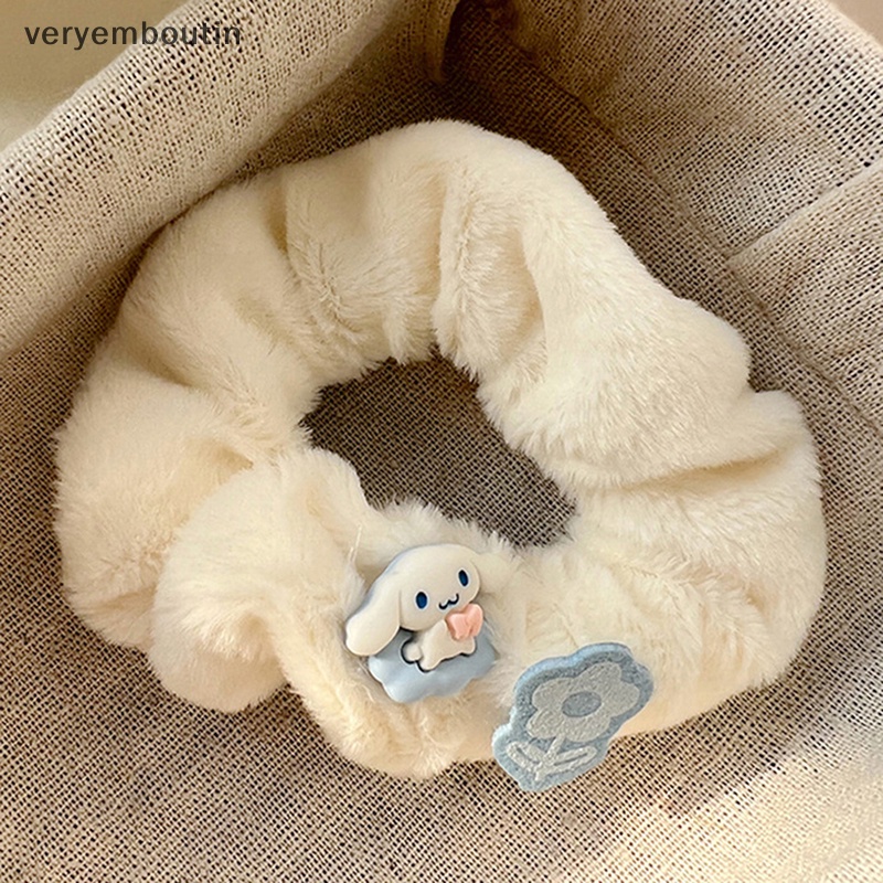 In Handmade Dây Buộc Tóc Hình Chú Chó Tai To Nhồi Bông cinnamon Mềm Mại Dành Cho Bé Gái Vào Mùa Đông