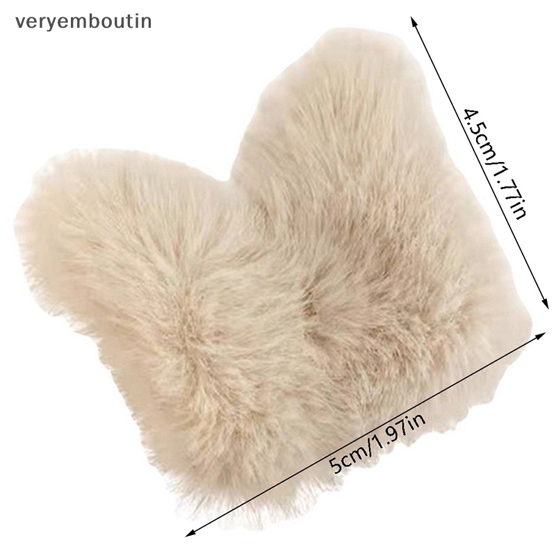 Kẹp Tóc Bướm / Cá Mập Bằng Vải Lông Nhung Màu Trơn Thanh Lịch Đơn Giản