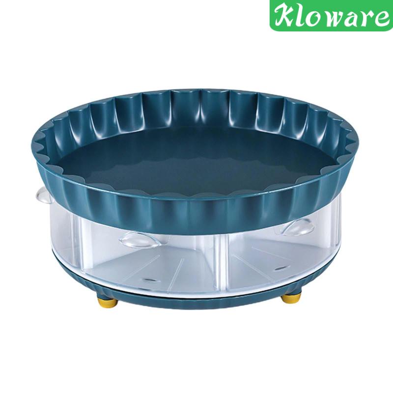 [Kloware] Khay Xoay Hai Tầng Đựng Nước Hoa Đa Năng Có Thể Xoay Sắp Xếp Gọn Gàng Cho Nhà Bếp Phòng Tắm