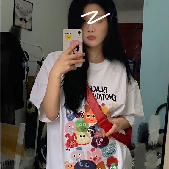 Áo Thun Ngắn Tay Dáng Rộng Thời Trang Mùa Hè Dành Cho Nữ