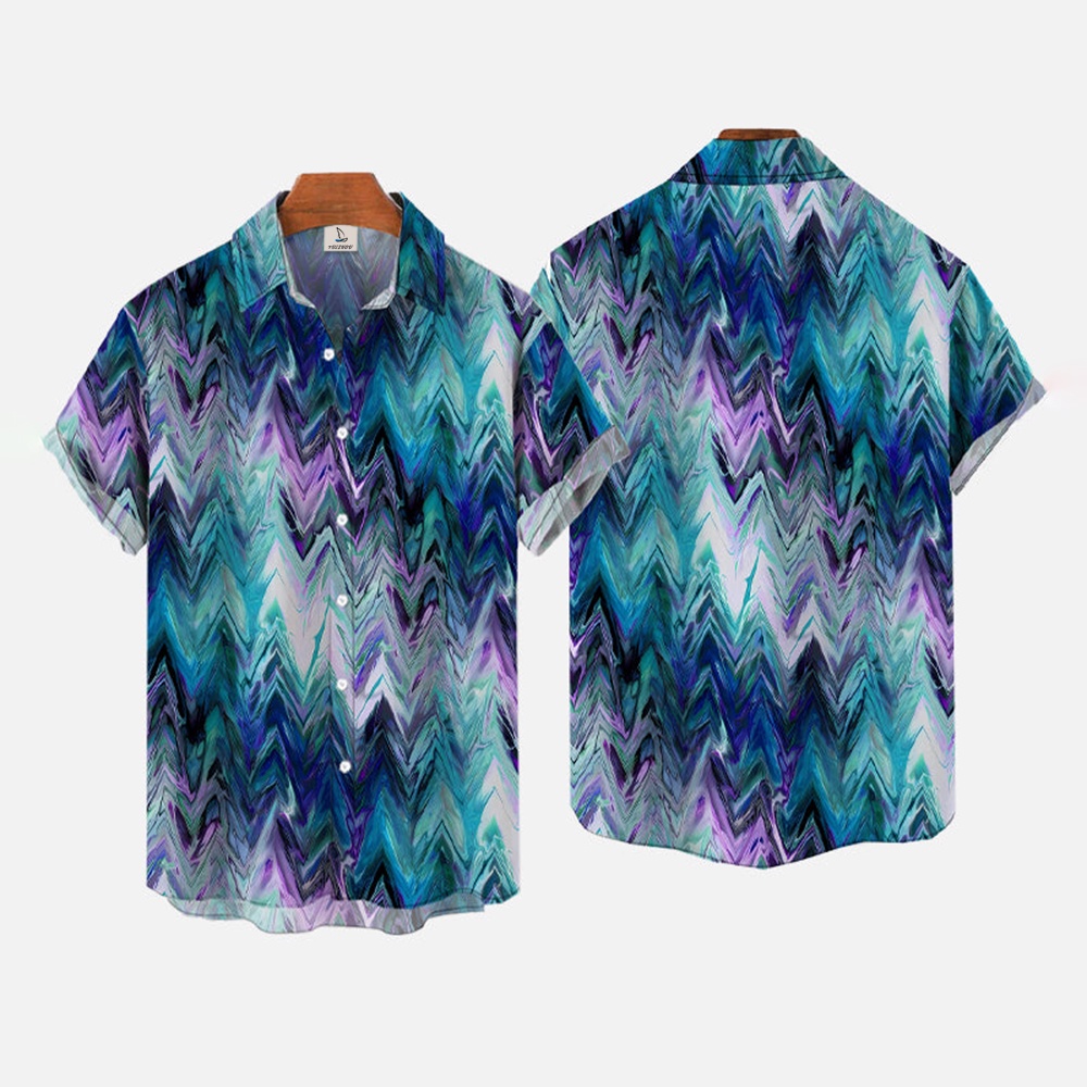 Áo Sơ Mi Tay Ngắn In Họa Tiết 3D Phong Cách Hawaii Thời Trang Mùa Hè 2023 Cho Nam