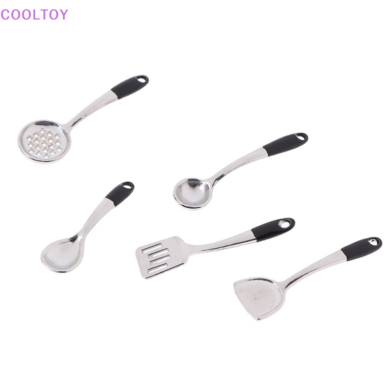 Set 6 Dụng Cụ Nấu Ăn Mini Tỉ Lệ 1: 12 Cho Nhà Búp Bê