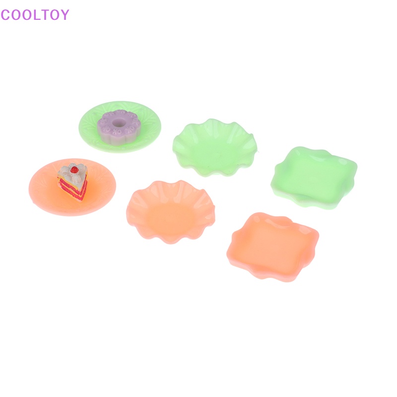 Set 3 Đĩa Tròn / Vuông Bằng Ren Trang Trí Nhà Búp Bê 1: 6