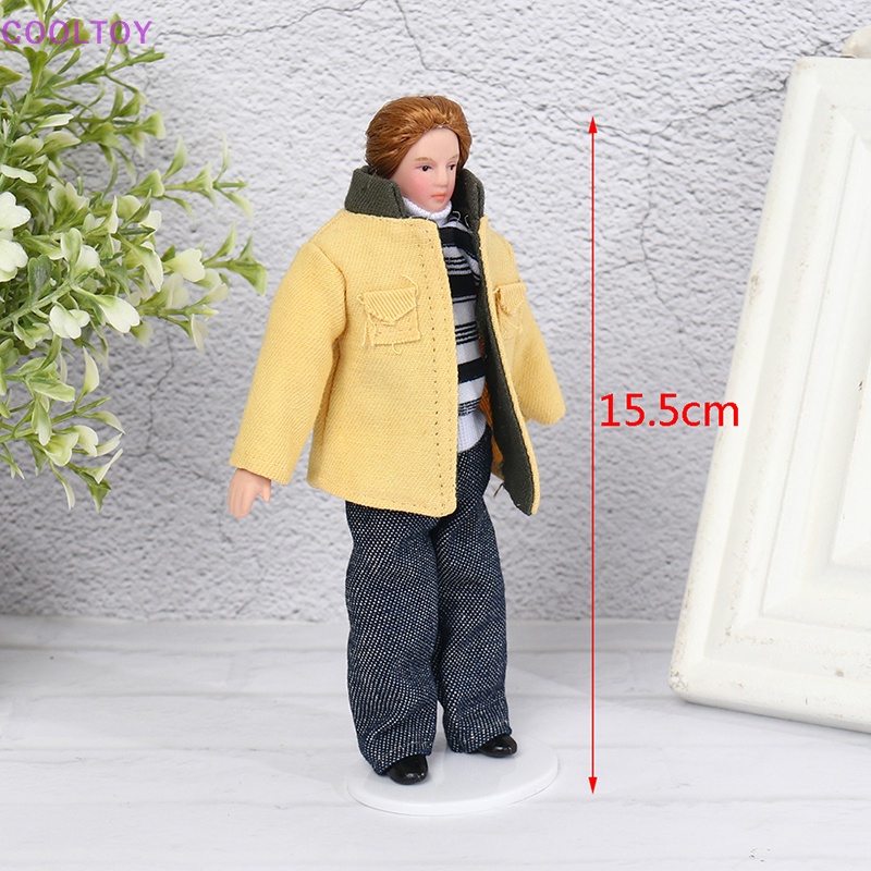 Cooltoy Áo Khoác Bằng Sứ Màu Vàng Tỷ Lệ 1: 12 Dành Cho Nhà Búp Bê
