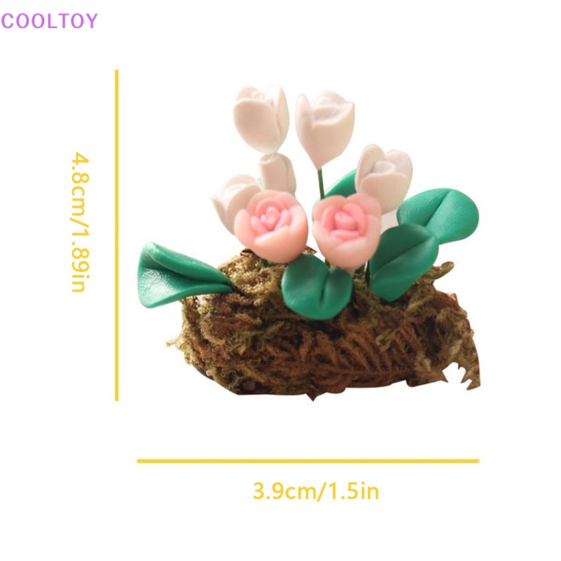 Chậu Hoa 1: 12 Dùng Để Trang Trí Nhà Búp Bê / Tiểu Cảnh