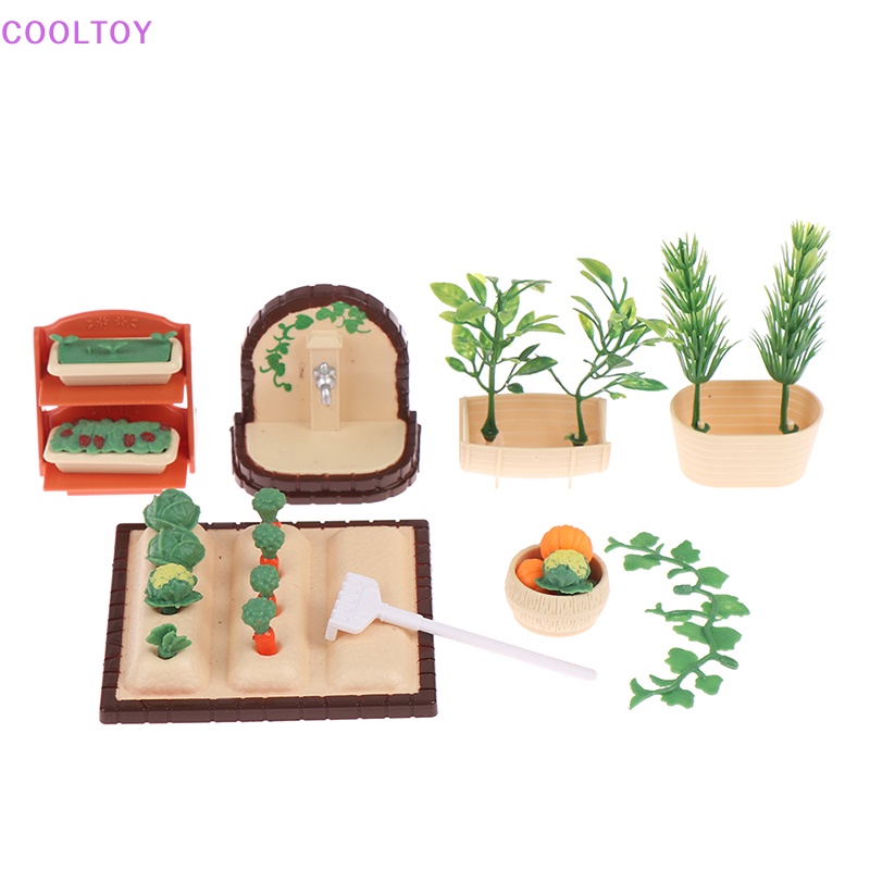 Cooltoy 1 Bộ Đồ Chơi Nhà Búp Bê Mini Khu Vườn Sinh Nhật Gia Đình / Khu Rừng / Bình Nước