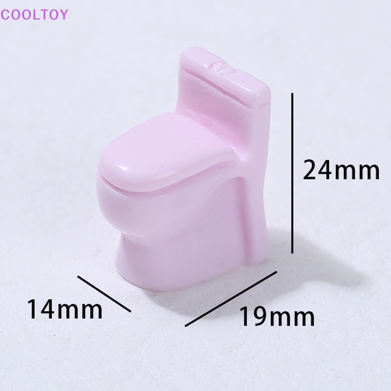 Cooltoy Mô Hình toilet mini Nhiều Màu Sắc Trang Trí Nhà Búp Bê
