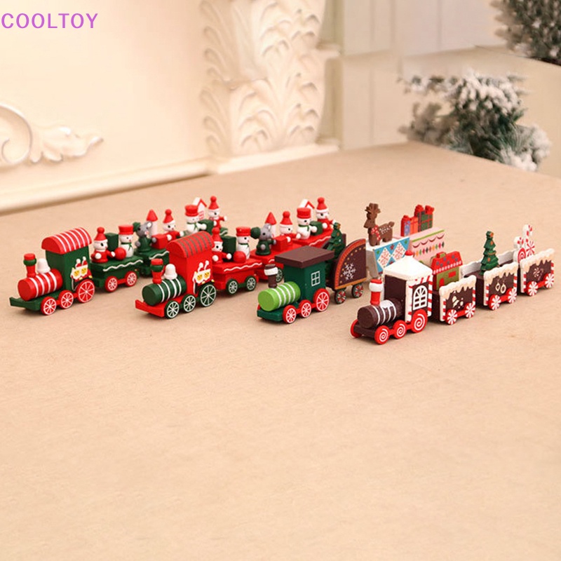 Cooltoy Mô Hình Tàu Lửa Nhỏ Trang Trí Cửa Sổ Giáng Sinh Quà Tặng Giáng Sinh
