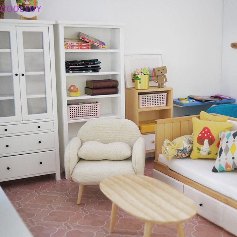 Kệ Sách Mini Tỷ Lệ 1: 12 Dùng Để Trang Trí Nhà Búp Bê