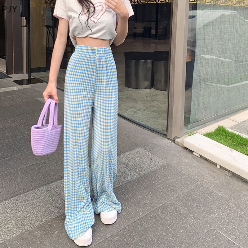 Pjy Quần chạy bộ Lưng Cao Dáng Rộng Cỡ Lớn Thời Trang Cho Học Sinh