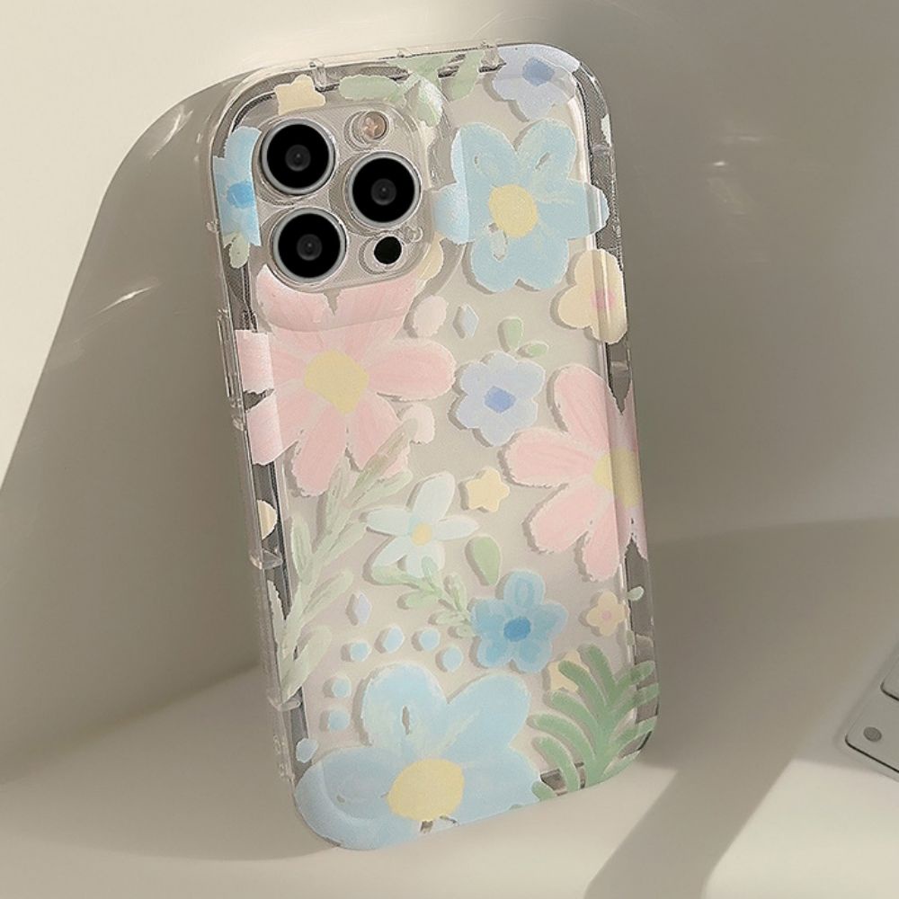 Ốp Điện Thoại TPU Mềm Trong Suốt Chống Sốc Chống Dấu Vân Tay Họa Tiết Tranh Sơn Dầu Cho IPhone 11 14 13 12 Pro Max