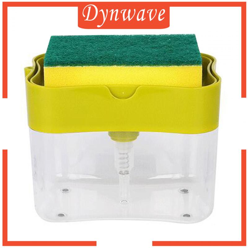 Bình Đựng Xà Phòng Dạng Lỏng Kèm Giá Đỡ Bọt Biển Tiện Dụng Cho Nhà Bếp