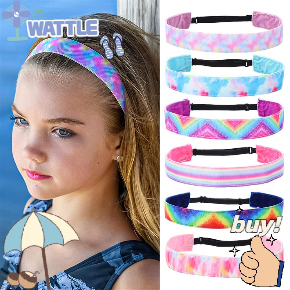 Bộ Băng Đô Nhuộm Màu Không Kẹp Có Thể Điều Chỉnh Cho Nữ