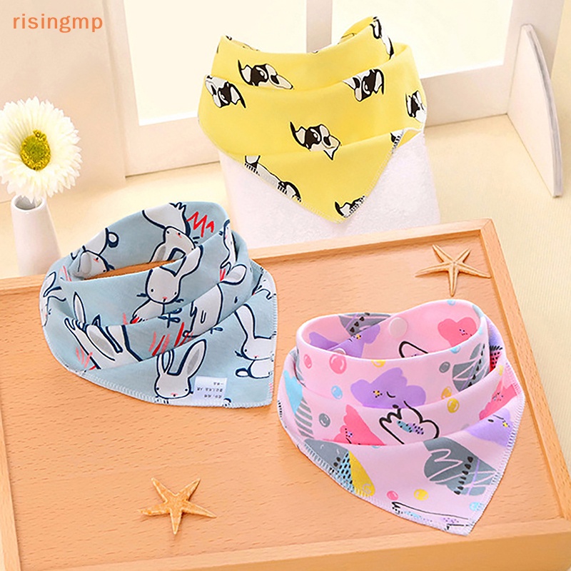 Yếm Ăn Cotton Hình Tam Giác Dễ Thương Cho Bé