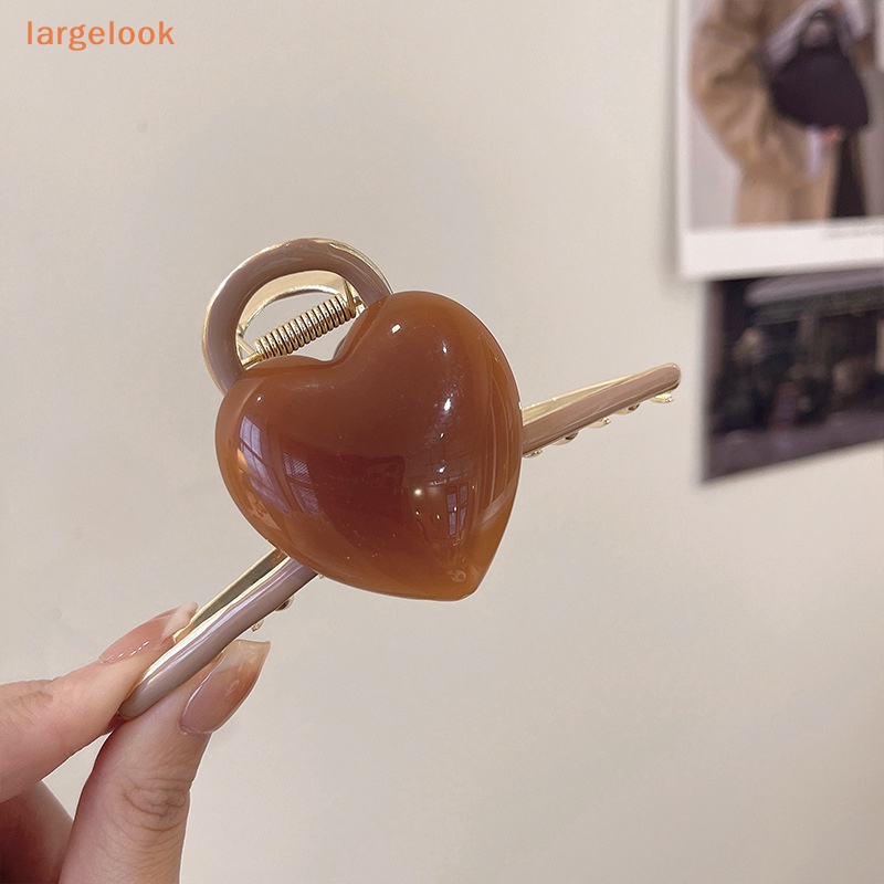 Kẹp Tóc Càng Cua Cỡ Lớn Hình Trái Tim Ngọt Ngào Cho Nữ