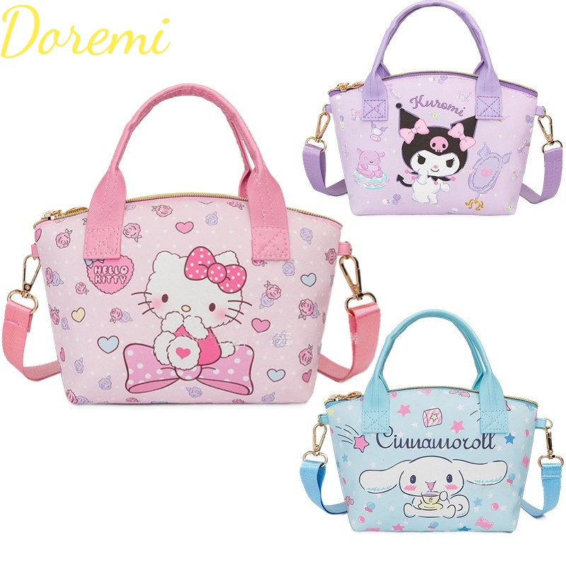 Túi Đeo Vai Đi Học Họa Tiết Hoạt Hình Melody Kulomi Cinnamon Dog Dễ Thương Cho Bé