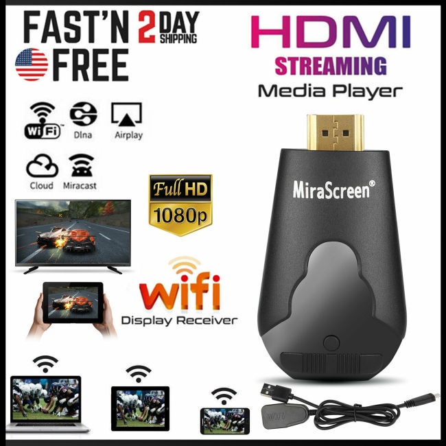 Thiết Bị Nhận Tín Hiệu Wifi 1080p Không Dây Chuyên Dụng Cho Airplay Miracast