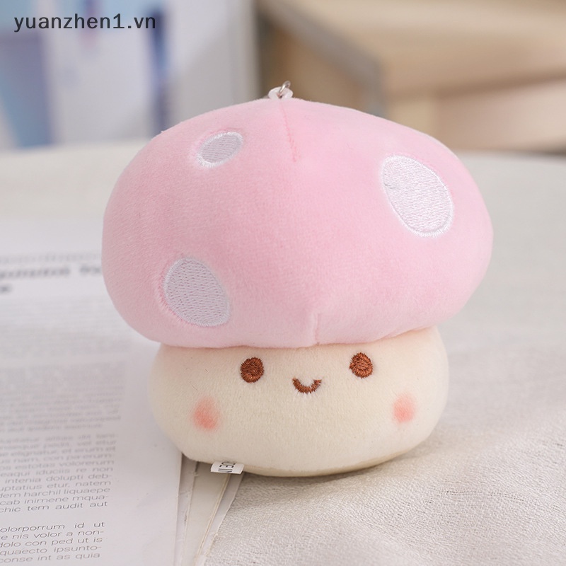 Móc Khóa Hình Cây Nấm Nhồi Bông Dễ Thương