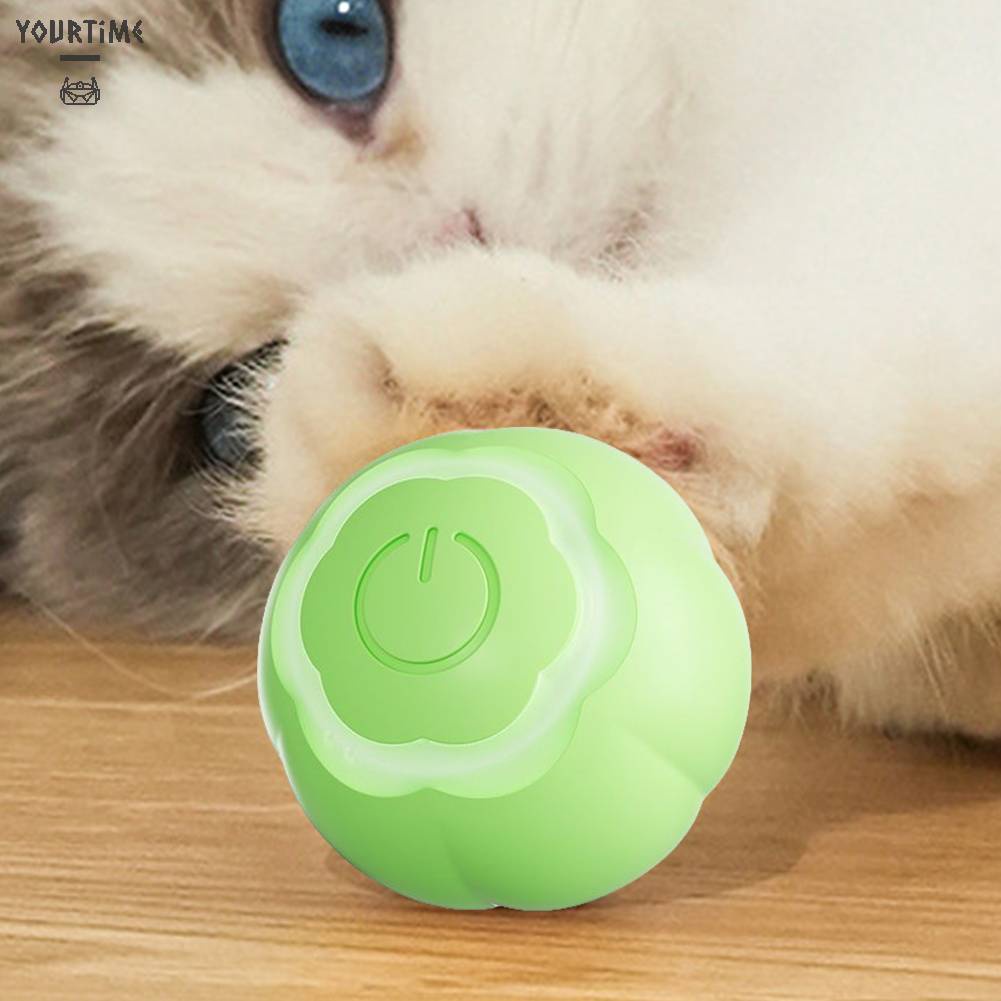 Đồ Chơi Quả Bóng Điện Tử Thông Minh 41MM Có Đèn LED Tự Động Yên Tĩnh Cho Mèo Cưng