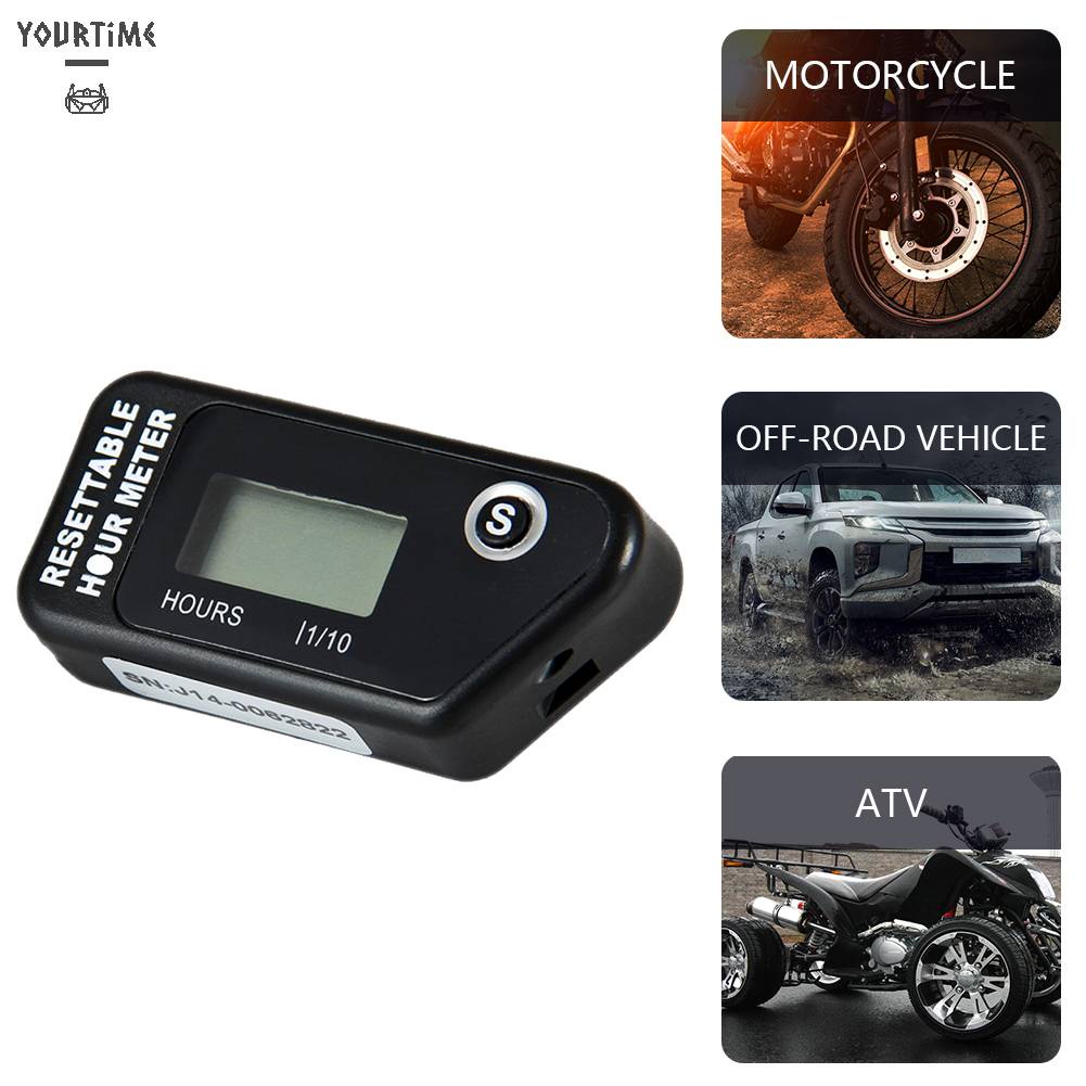 Máy Cắt Cỏ Kỹ Thuật Số LCD Chống Nước Có Thể Đặt Lại Cho Mô Tô / Xe Đạp /