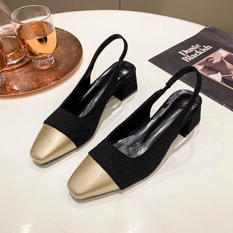 Giày Cao Gót Nữ 34 Màu Đen Quai Đeo Mắt Cá Chân