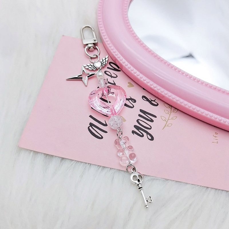 Móc Khóa Hình Gấu Và Trái Tim Dễ Thương Siêu Bền Trang Trí Túi Xách / Túi Xách Cho Nữ