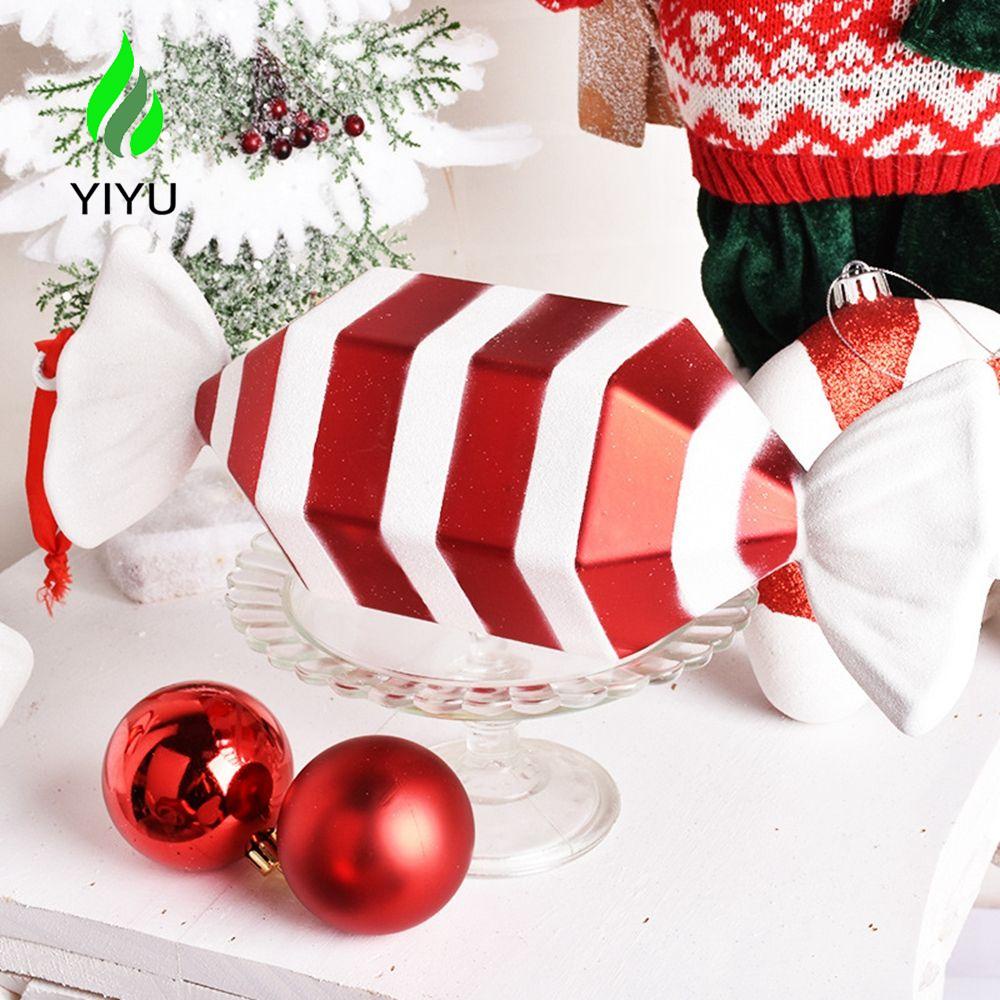 Phụ Kiện Treo Trang Trí Cây Thông Giáng Sinh Màu Đỏ Và Trắng DIY