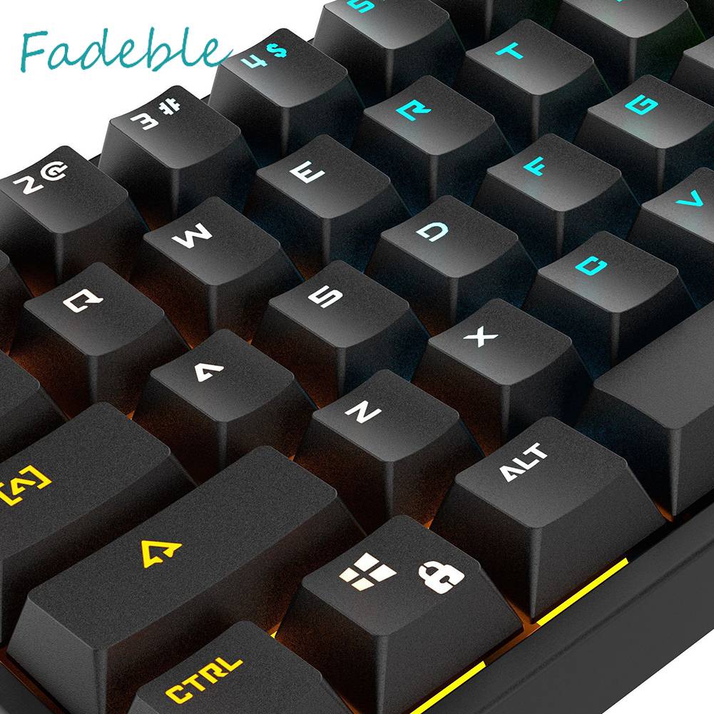 Bàn PhíM Có Dây 61 PhíM Với Led NềN Xanh Lá Cho PC / Laptop