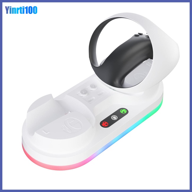 Đế Sạc Tay Cầm Điều Khiển Chơi Game Ps Vr2 Có Đèn RGB