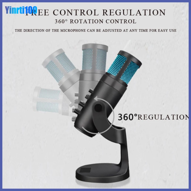 Micro Condenser Rgb Giảm Tiếng Ồn Cổng Usb Chuyên Nghiệp Cho Máy Tính