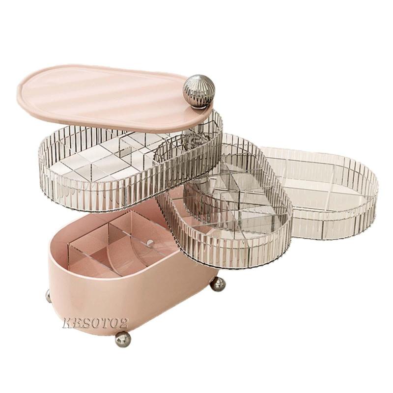 [Kesoto2] Giá Đỡ Mỹ Phẩm / Đồ Trang Điểm Dạng Xoay 360 Độ Phù Hợp Với Nhiều Loại Mỹ Phẩm / Son Môi