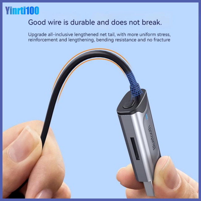 Thiết Bị Nhận Tín Hiệu Bluetooth 5.0 Yinrti 3.5mm Hỗ Trợ Thẻ Tf Cho Điện Thoại