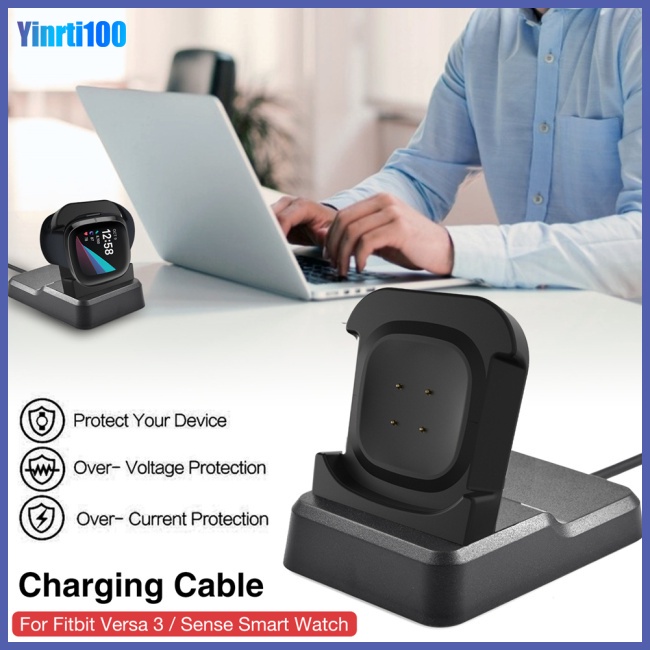 Đế Sạc Tròn Cổng Usb Cho Đồng Hồ Thông Minh Fitbit Versa4 / Versa3