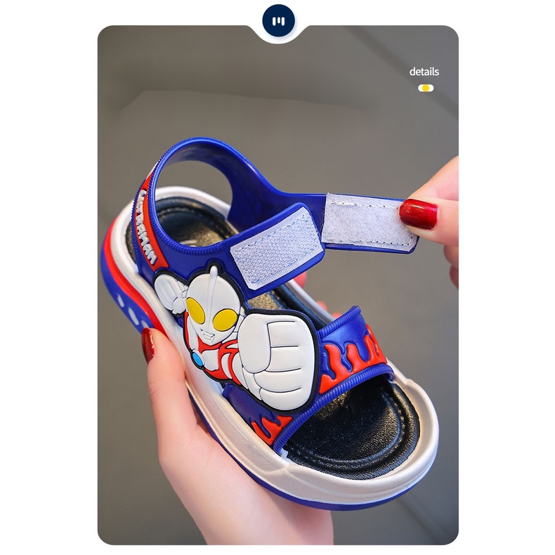 Xăng đan Thể Thao Đế Mềm Họa Tiết Hoạt Hình Thời Trang Mùa Hè 2023 Dành Cho Bé Trai