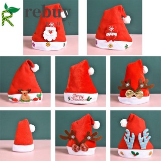 Mũ ông già Noel mini dày dặn in họa tiết giáng sinh trang trí cho người lớn và trẻ em