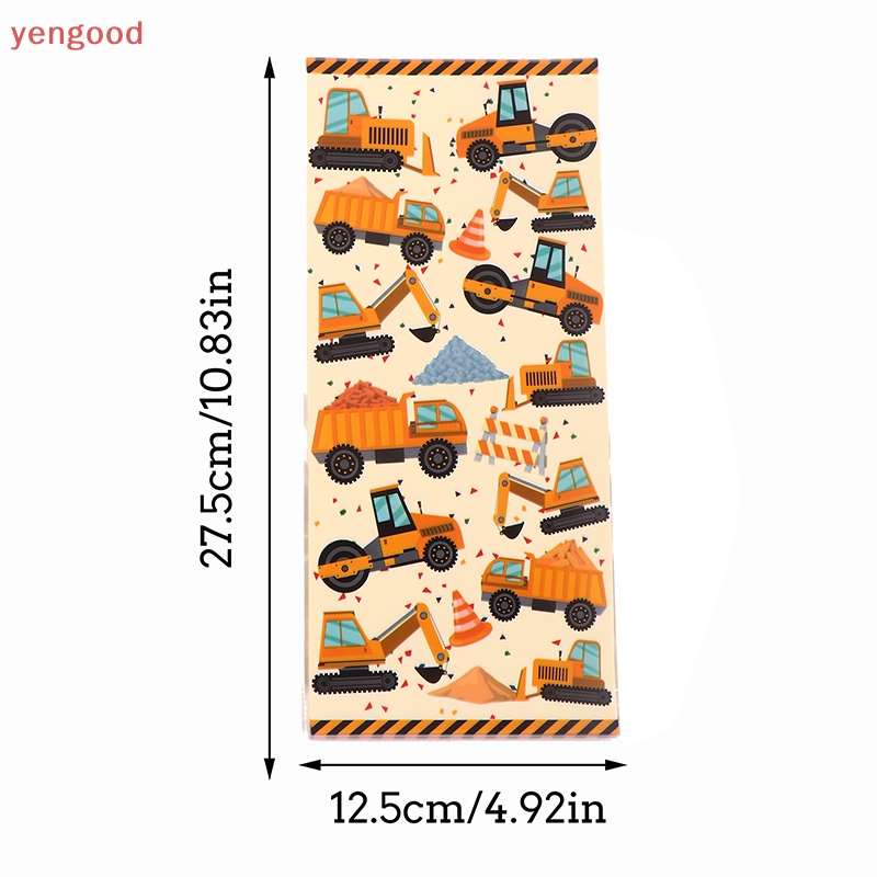 Bộ 50 Túi Đựng Kẹo Chủ Đề Động Vật Xây Dựng