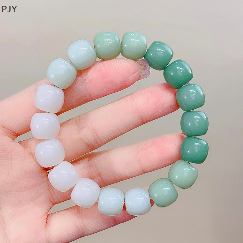 Vòng Tay Hạt Nhựa Acrylic Màu Gradient Dễ Thương Cho Nữ