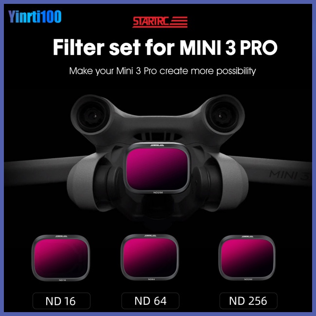 Set 3 Kính Lọc ND16 / 64 / 256 Chuyên Dụng Cho Máy Ảnh Drone Dji Mini 3