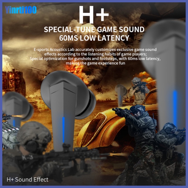 Tai Nghe Nhét Tai Bluetooth Không Dây Âm Thanh Độ Trung Thực Cao Dùng Để Chơi Game
