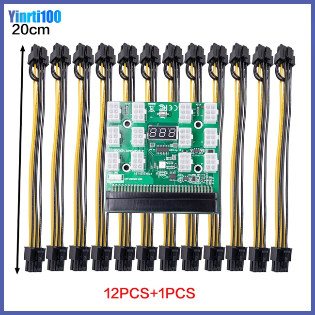 Bảng Mạch Modun Breakout Dành Cho Hp 750w 1200w Psu Server Adapter 6pin Sang 8pin For Btc 4.9