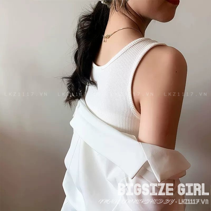Áo ba lỗ nữ Áo tank top tăm Bigsize Áo sát nách nữ dáng dài ôm cổ u mùa hè Quốc Thời Trang đẹp